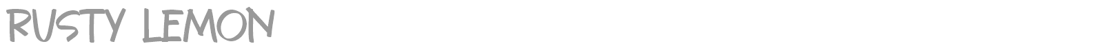 Rusty Lemon font preview